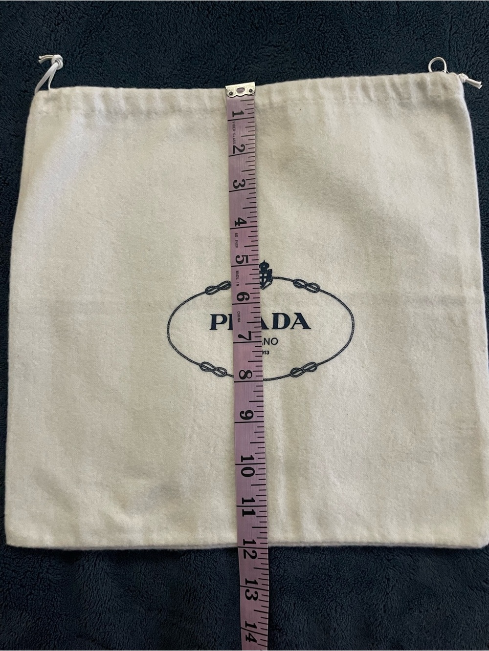 Prada Cream Drawstring Dust Bag - Picture 2 of 3